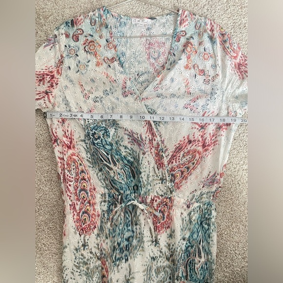 On The Road Eyelet Wrap Dress medium NWOT - Picture 8 of 9